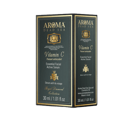 ארומה | סרום עיניים | בתוספת ויטמין C | נגד קמטים | 30מל | משאיר את העור צעיר יותר | עוזר למניעת היווצרות של קמטים חדשים ארומה דד סי | Aroma Dead Sea