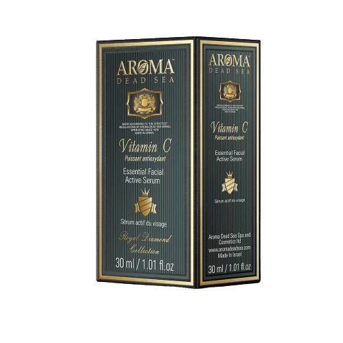 ארומה | סרום עיניים | בתוספת ויטמין C | נגד קמטים | 30מל | משאיר את העור צעיר יותר | עוזר למניעת היווצרות של קמטים חדשים ארומה דד סי | Aroma Dead Sea
