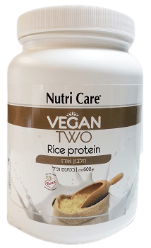 אבקת חלבון אורז | בטעם וניל | 600 גרם | נוטרי קר | Nutri Care