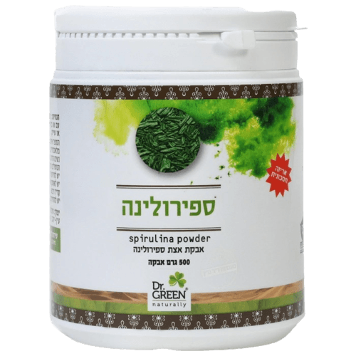 ספירולינה | עם אצת ספירולינה | מכיל 500 כמוסות | דר גרין | Dr Green