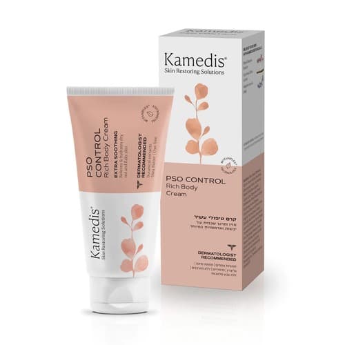 קרם גוף טיפולי לעור אדמומי מגורה ומתקלף | PSO CONTROL | מכיל 100 מל | קמדיס | Kamedis