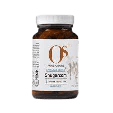 שוגרקום | מכיל 100 כמוסות | תוסף תזונה | Shugarcom | משקל כל כמוסה 500 מג | כשר מטעם בדץ | OS PURE NATURE | אוס טבע טהור