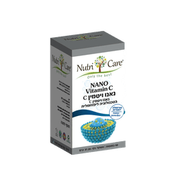 נאנו ויטמין C |NANO VITAMIN C | מכיל 60 כמוסות | טכנולוגיה ליפוזמאלית | כשר פרווה | נוטרי קר | Nutri Care