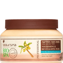 מסכת הזנה והחייאה לשיער יבש פגום וצבוע ביוספא | ארגן ושיאה | מכיל 500 מל | ביו ספא | BIO SPA