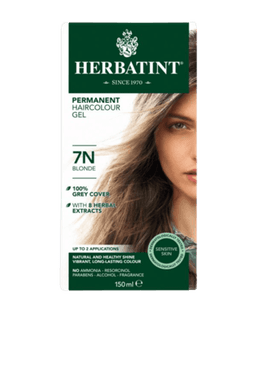 הרבטינט | צבע לשיער | על בסיס צמחי | 7N בלונד | נוסחה משופרת | הרבטינט | HERBATINT