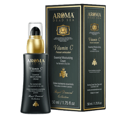 ארומה | קרם לחות | בתוספת ויטמין C | לעור פנים רגיל עד שמן | מכיל 50 מל | ארומה דד סי | Aroma Dead Sea
