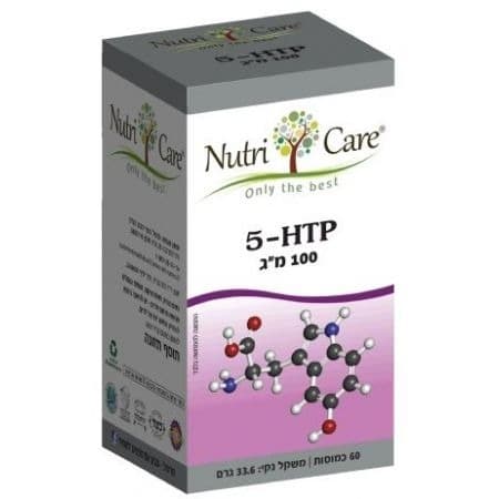 5-HTP | מכיל 100 מג | מכיל 60 כמוסות | נוטרי קר | Nutri Care