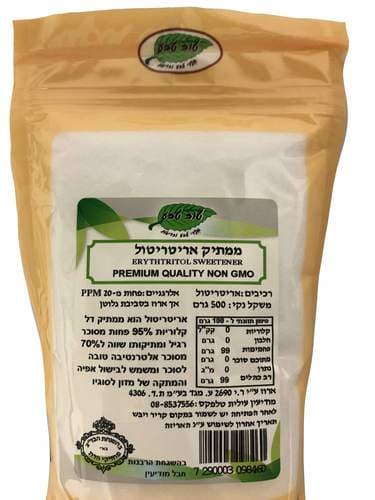 ממתיק אריטריטול | ללא GMO | מכיל 500 גרם טוב טבע | Tov Teva