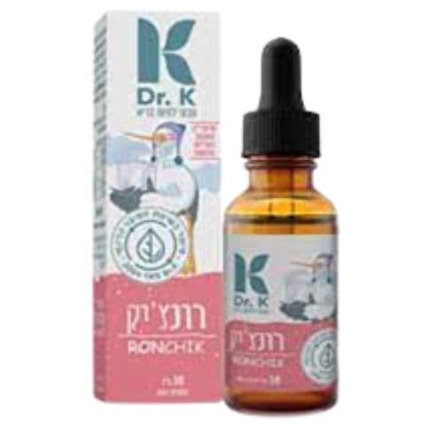 רונציק | תמצית נטופית ולחך לשיעול יבש | מכיל 30 מל | טבעי להיות בריא | Dr K | דר קיי