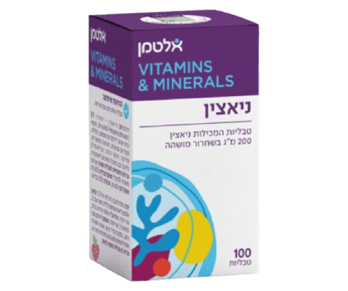 ניאצין | במינון של 200 מג לטבליה | בשחרור מושהה | מכיל 100 טבליות | מכיל ויטמין B3 | המוצר בתוקף עד 300924 אלטמן | ALTMAN