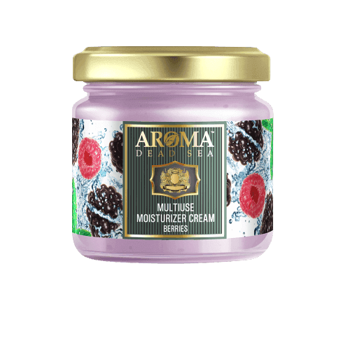 קרם רב שימושי | בניחוח פירות יער | מכיל 100 מל | מכיל מינרלים מים המלח | עשיר בויטמין A ו-E | מזין את העור | ארומה דד סי | Aroma Dead Sea