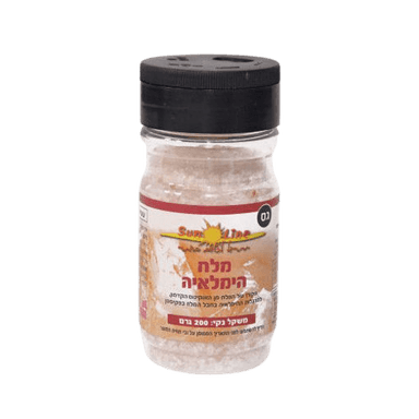 מלח גס מיובש עשיר במגנזיום וסידן מההימלאיה | 200 גרם | סאן ליין | Sun line