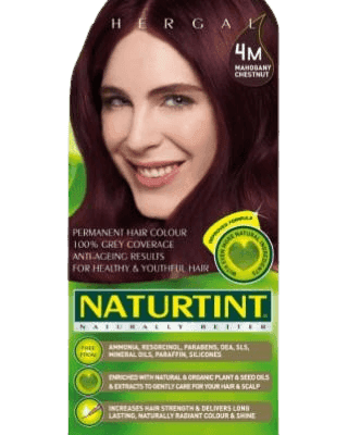 נטורטינט | צבע שיער קבוע | 4M מהגוני ערמונים טבעי | 165 מל | נטורטינט | NATURTINT