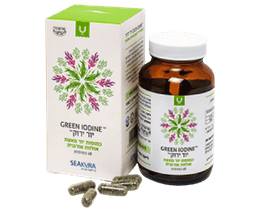 יוד ירוק | Green Iodine | אצת אלוורה עם יוד | מכיל 60 כמוסות | סיקורה | SEAKURA