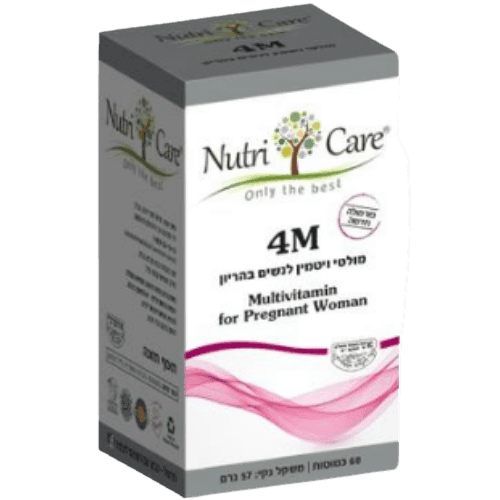 4 אם | מולטי ויטמין ומינרל לנשים | מכיל 60 כמוסות | נוטרי קר | Nutri Care