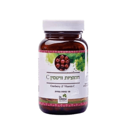 חמוציות וויטמין C | מכיל 100 כמוסות | כשר פרווה | דר גרין | דר גרין | Dr Green