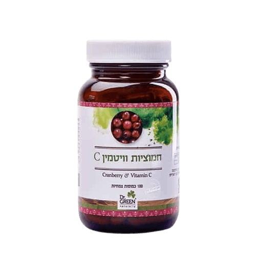 חמוציות וויטמין C | מכיל 100 כמוסות | כשר פרווה | דר גרין | דר גרין | Dr Green