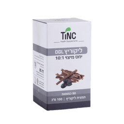 תמצית ליקוריץ DGL | מהדורה ייחודית וחדשה | מכיל 90 כמוסות | יחס מיצוי 11 | טינקטורה טק | Tinctura Tech