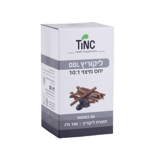 תמצית ליקוריץ DGL | מהדורה ייחודית וחדשה | מכיל 90 כמוסות | יחס מיצוי 11 | טינקטורה טק | Tinctura Tech