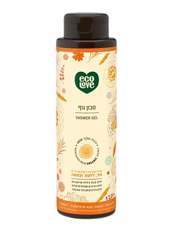 סבון גוף | גזר דלעת ובטטה | מכיל 500 מל | אקולאב | EcoLove