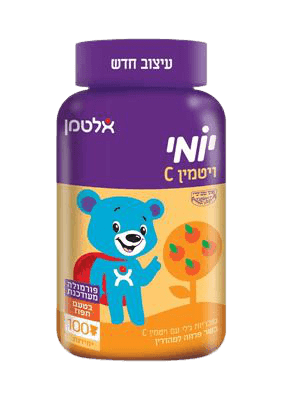 יומי ויטמין C | בטעם תפוז | מכיל 100 דובונים | אלטמן | ALTMAN
