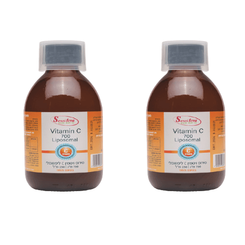 מבצע זוגי | ויטמין C סי | 700 מג | ויטמין C ליפוזומלי | מכיל 250 מל | סנסי טבע | Sensi Teva