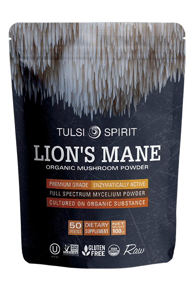 אבקת פטריית רעמת האריה