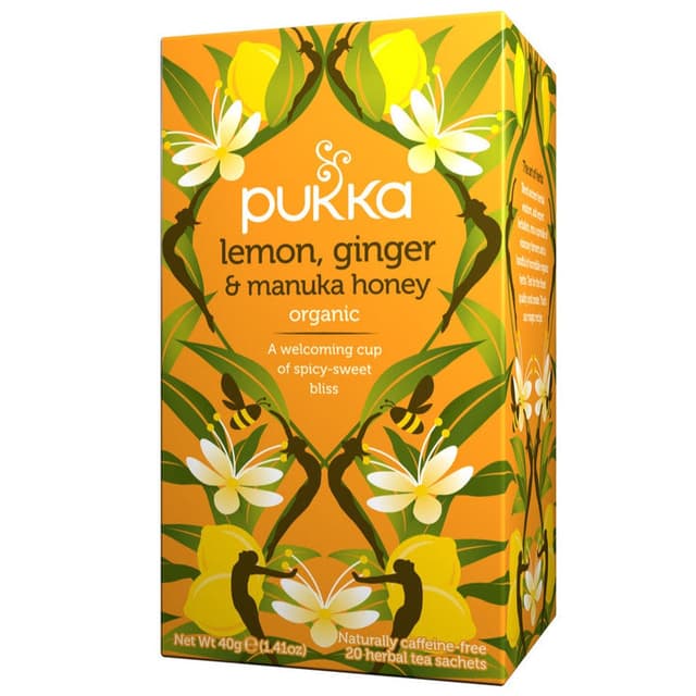 חליטת תה לימון גינגר ודבש מנוקה