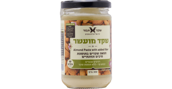 שקד לבן מועשר - בתוספת סיבים תזונתיים