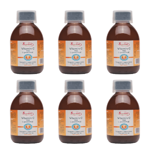 מבצע שישיה | ויטמין C סי | 700 מג | ויטמין C ליפוזומלי | מכיל 250 מל | סנסי טבע | Sensi Teva