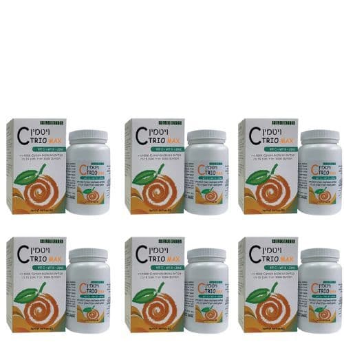 ויטמין C לילדים | מבצע שישיה | 100 טבליות לעיסה | פלוריש הדס | Floris Hadas