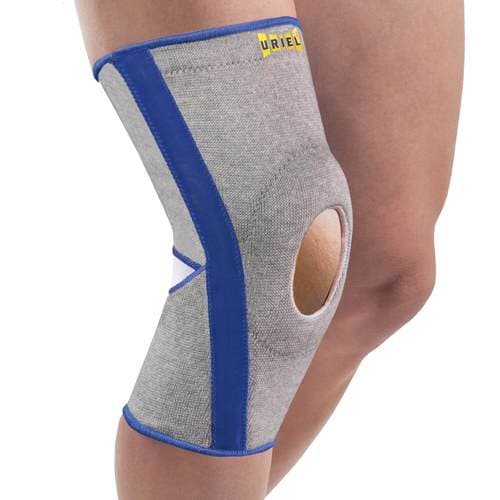 מגן ברך מסיליקון | שתי תומכות ספירליות | מידה M | מבד גמיש מאוורר ונעים למגע אוריאל | URIEL