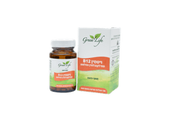 ויטמין b12 מתילקובלמין ופולאט - 120 טבליות מציצה בטעם תות | גרין לייף גרין לייף | Green Life