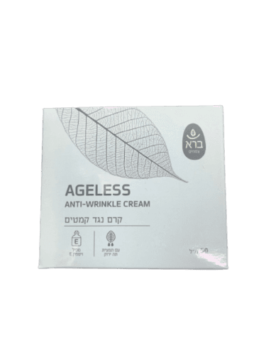 קרם נגד קמטים | עם תמצית תה ירוק | מכיל ויטמין E | מכיל 50 מל | ברא צמחים | BARA