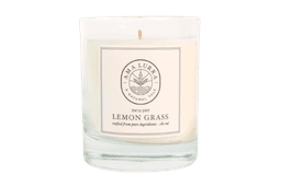 נר שמן למון גראס | שעוות צמחיות | ללא פרפין | בריח חמצמץ לימוני אמה לורה | Ama lurra