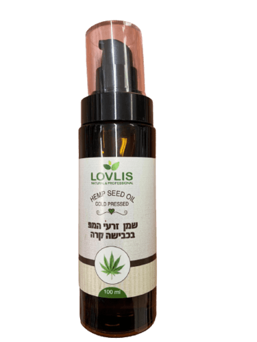 לאבליס | שמן זרעי המפ | לאבליס | 100 מל | בכבישה קרה לאבליס | Lovlis