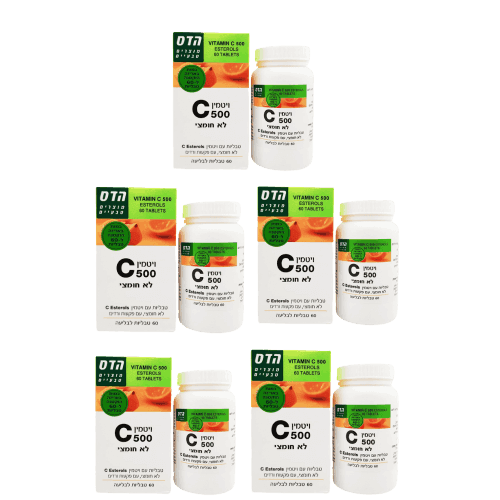 ויטמין 500 C לא חומצי | 300 טבליות לבליעה | לשמור במקום קריר ויבש לאחר פתיחה | מבצע חמישייה | פלוריש הדס | Floris Hadas