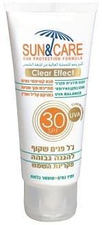 גל פנים שקוף להגנה גבוהה SPF30 | מכיל 60 מל | Sun Care