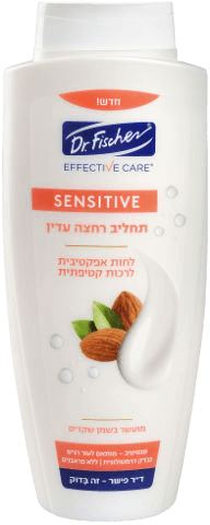 תחליב רחצה עדין אפקטיב קר מעושר בשמן שקדים | דר פישר | 700 מל דר פישר | Dr Fischer