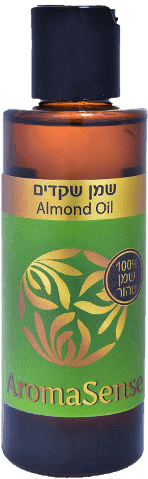שמן שקדים | מכיל 100 מל | 100 שמן טהור | Almond Oil | ארומה סנס | Aroma Sense