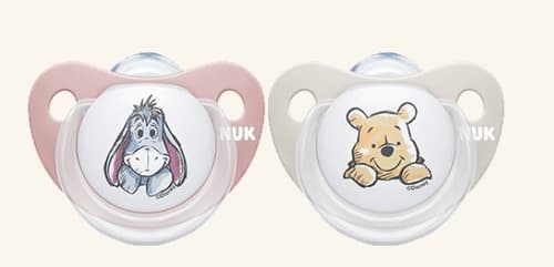 זוג מוצצי נוק דיסני בייבי NUK Disney Baby | סיליקון 0-6 חודשים | פו הדוב | נוק | NUK