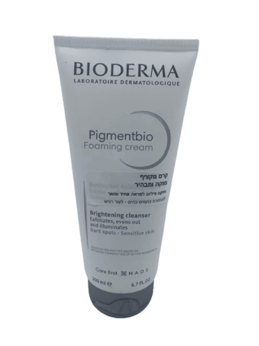 קרם מקציף | מנקה ומבהיר | 200מל | אפקט פילינג למראה אחיד ומואר | ביודרמה | Bioderma