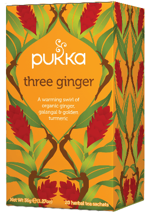 גינגר 3 סוגים | חליטת צמחים אורגנית | פוקה | PUKKA