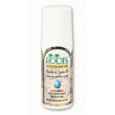דיאודורנט - רוזהיפ וחוחובה | ללא ריח | אנטיפרספירנט ללא בושם | מכיל 100 מל רוטס | ROOTS