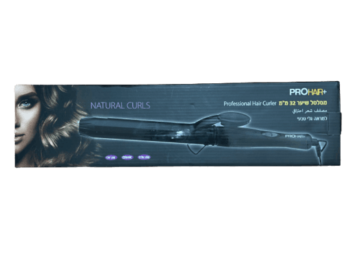 מסלסל שיער מקצועי קרמי | 32 ממ | Professional Hair Curler | למראה גלי טבעי | פרוהייר | PROHAIR