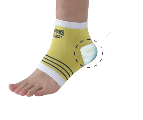 זוג גרביים לריכוך עור העקב לשעות הלילה | עם עקב מסיליקון וקרם ריכוך לכף הרגל להזנת העור | אוריאל | URIEL