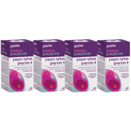 מבצע רביעיה | מולטי ויטמין 9 חודשים | כשר למהדרין | מכיל ויטמינים ומינרלים לנשים בהיריון | מכיל 240 קפליות סהכ | אלטמן | ALTMAN