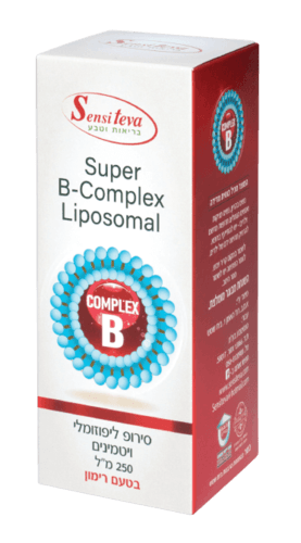 B-COMPLEX ליפוזומלי | סירופ ליפוזומלי ויטמינים | בטעם רימון | מכיל 250 מל | סנסי טבע | Sensi Teva