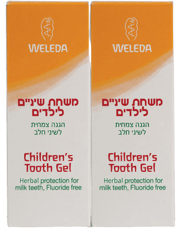 וולדה | משחת שיניים לילדים | זוג | כל אריזה מכילה 50 מל וולדה | Weleda
