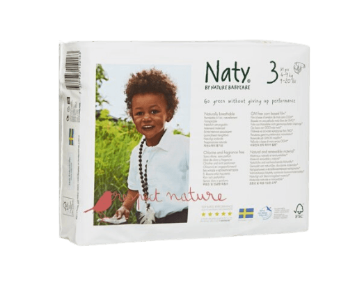 חיתולים טבעיים לתינוק - 31 יח 4-9 קג מידה 3 -NATY BY NATURE BABYCARE